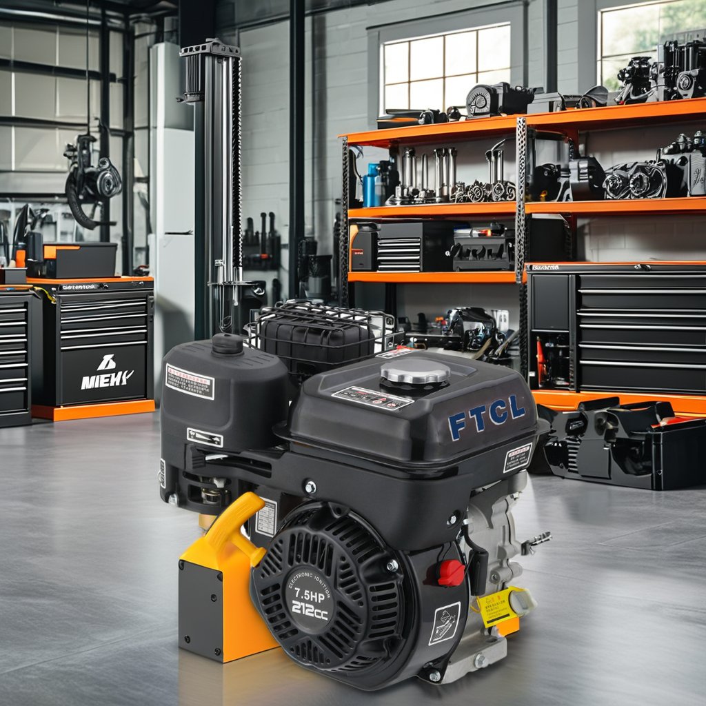 Single Cylinder 7.5hp Gasoline Engine Easy Operation Home Use Electric Starting Air-Cooled 212cc New Boats Machinery