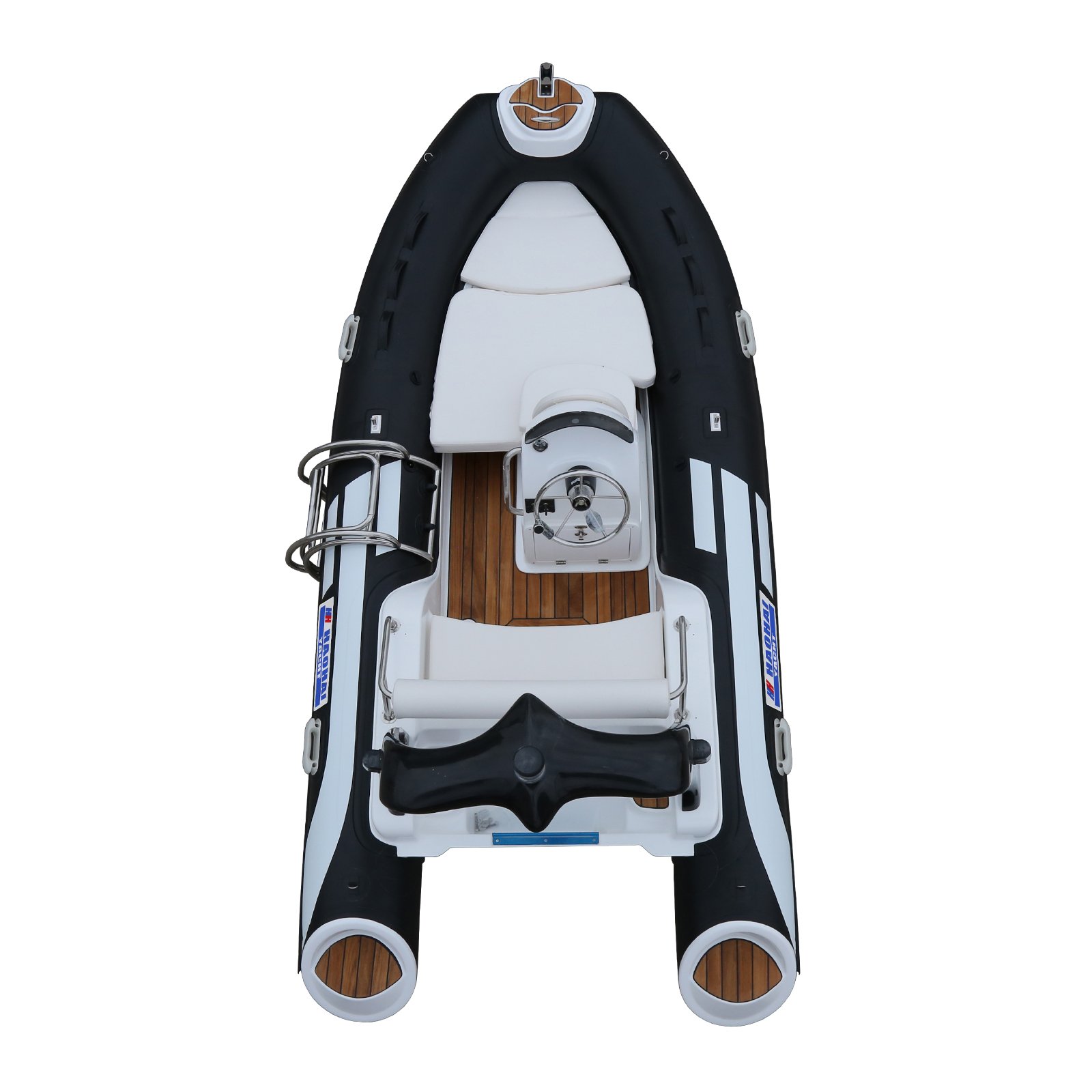 Haohai Newest Orca Tube Fiberglass Dinghy 390 Inflatable RIB Model With Outboard Engine Rowing Boat Category