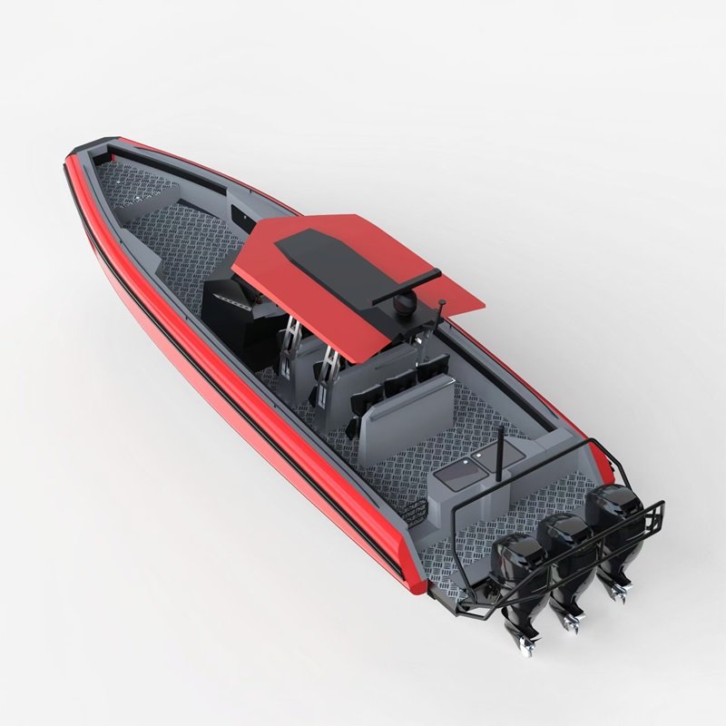 Professional Luxury Rib Boat Yacht Centre Console Inflatable Aluminum High Qualitaly Boat for Outboard Engine
