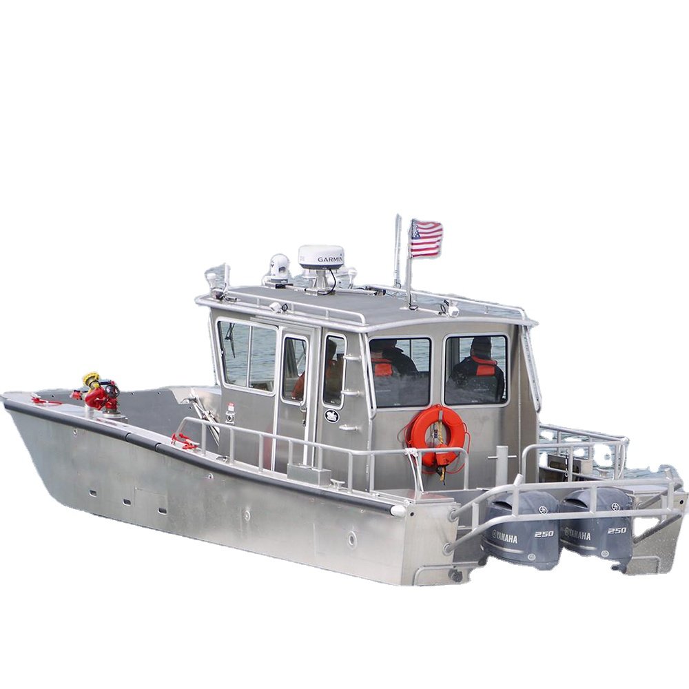 11x4m Cabin Aluminum Landing Craft With a Strong Crane