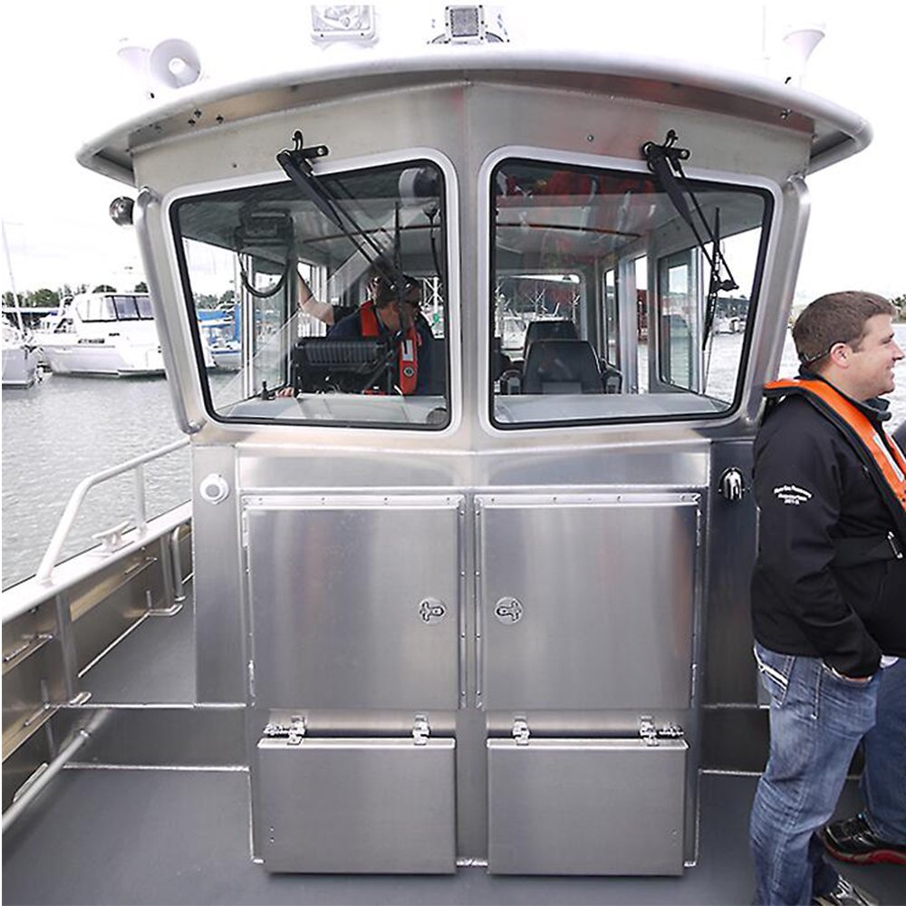 11x4m Cabin Aluminum Landing Craft With a Strong Crane