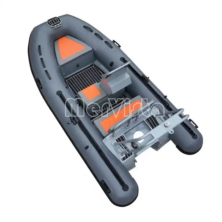 Germany PVC Heat Welded Aluminum Semi Rigid Inflatable Boat 360 with Hidea Outboard Engine 20HP