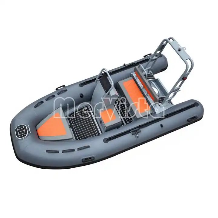 Germany PVC Heat Welded Aluminum Semi Rigid Inflatable Boat 360 with Hidea Outboard Engine 20HP