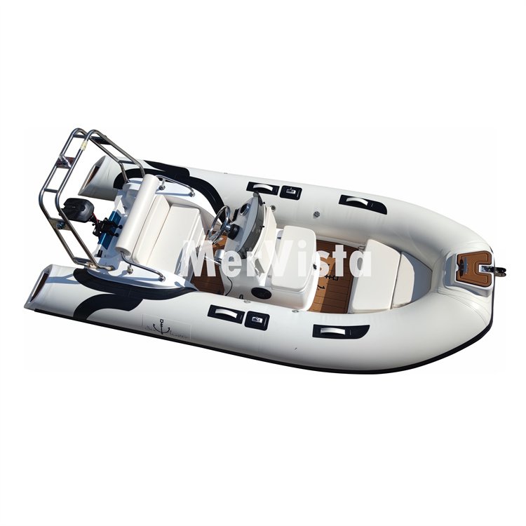 Fiberglass Hull RIB 390C Inflatable Boat PVC Inflatable RIB Boat with Outboard Motor