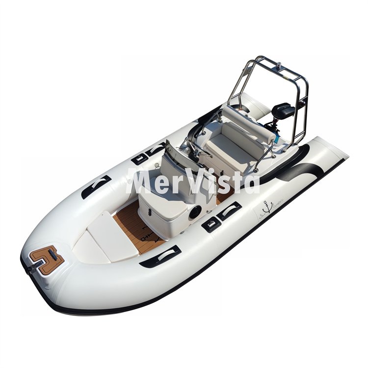 Fiberglass Hull RIB 390C Inflatable Boat PVC Inflatable RIB Boat with Outboard Motor