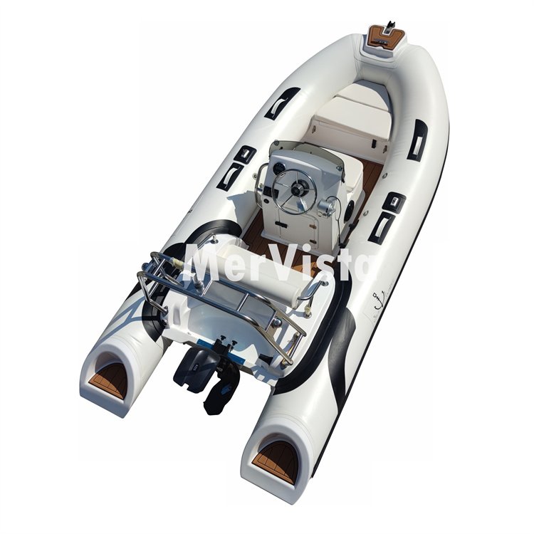 Fiberglass Hull RIB 390C Inflatable Boat PVC Inflatable RIB Boat with Outboard Motor