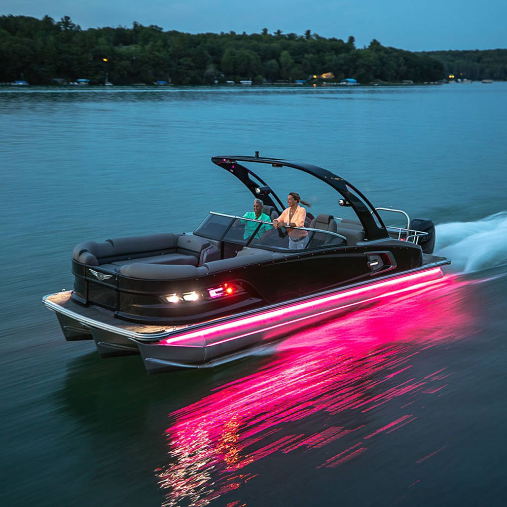 2025 Kinlife Luxury Sport Yacht 25/26/27/28/29 Ft Outboard Engine Combo Set 5.8m Pontoon Boat Fishing Floating 19ft Overall
