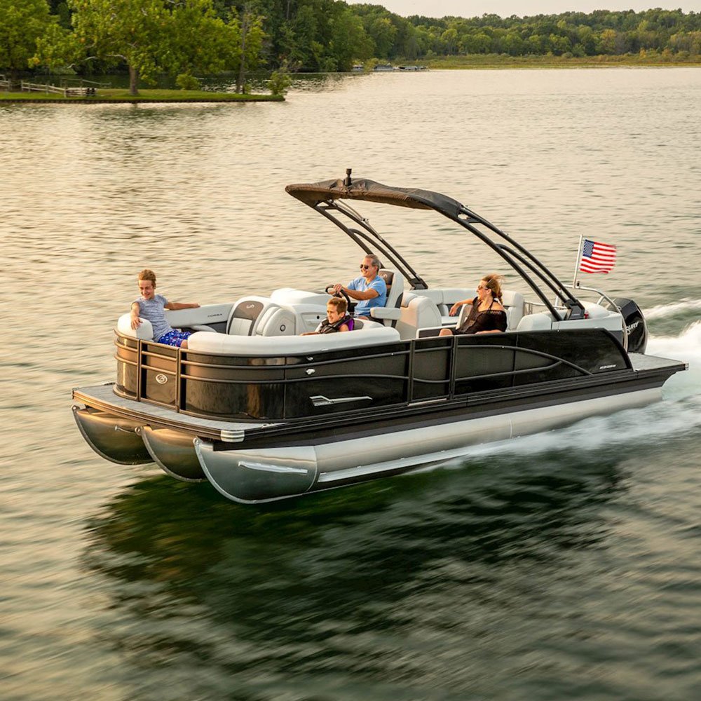 2025 Kinlife Luxury Sport Yacht 25/26/27/28/29 Ft Outboard Engine Combo Set 5.8m Pontoon Boat Fishing Floating 19ft Overall