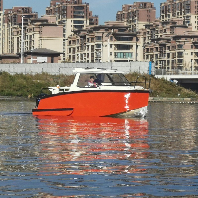 Luxury 21ft 6.2m Aluminum Fishing Speed Boat New Condition for Outboard Motor Vessel Cabin Cruiser for Charter
