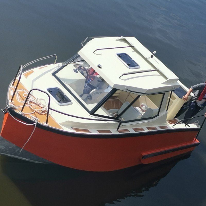 Luxury 21ft 6.2m Aluminum Fishing Speed Boat New Condition for Outboard Motor Vessel Cabin Cruiser for Charter