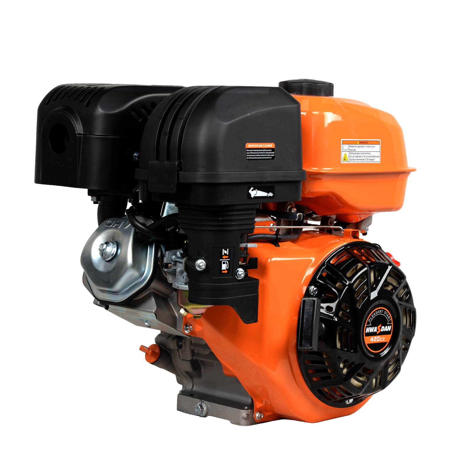 HWASDAN H270 Single Cylinder Gasoline Engine 223cc 7HP 9HP Air-cooled OHV Electric Start Euro 5 212cc Motor Pump Bearing