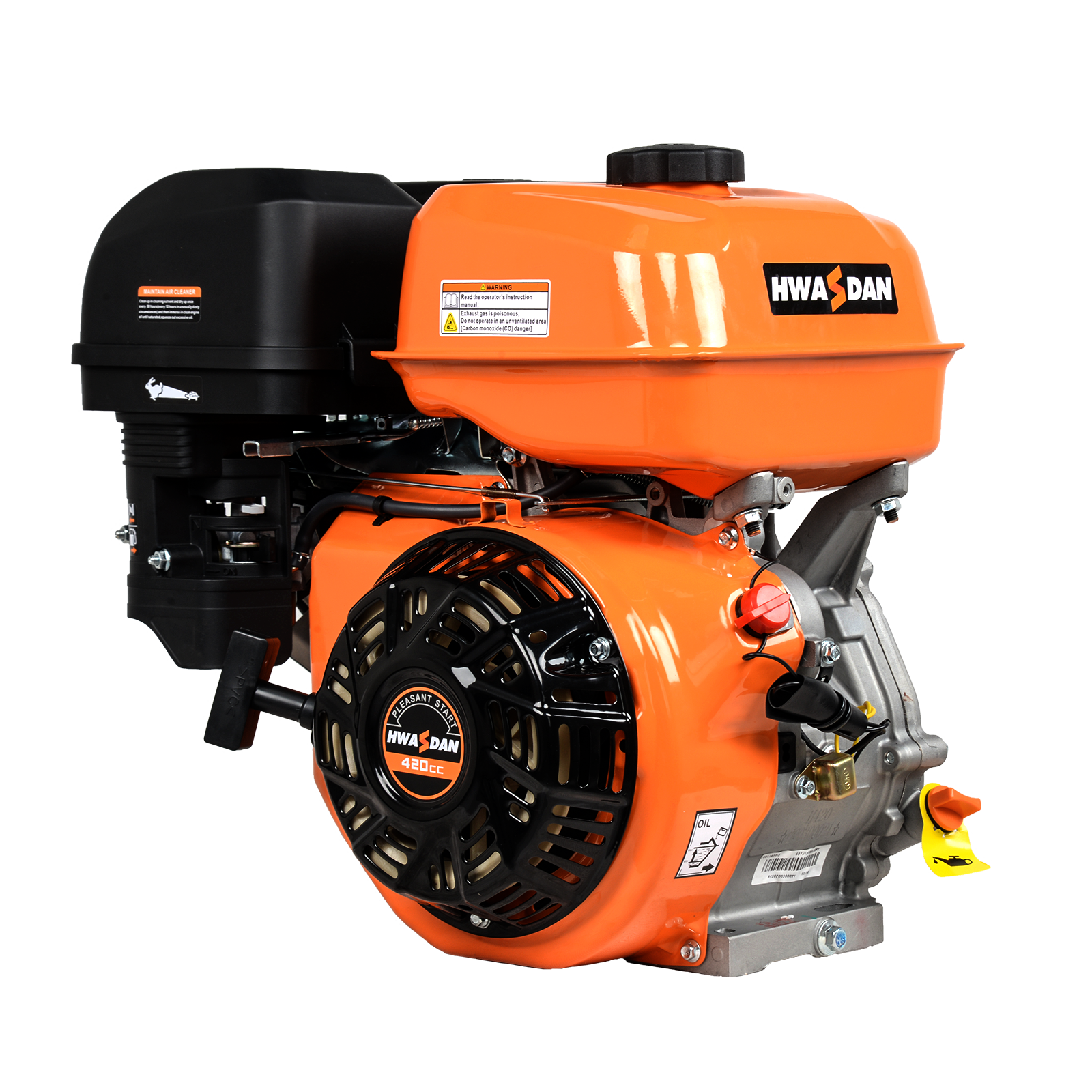 HWASDAN H270 Single Cylinder Gasoline Engine 223cc 7HP 9HP Air-cooled OHV Electric Start Euro 5 212cc Motor Pump Bearing