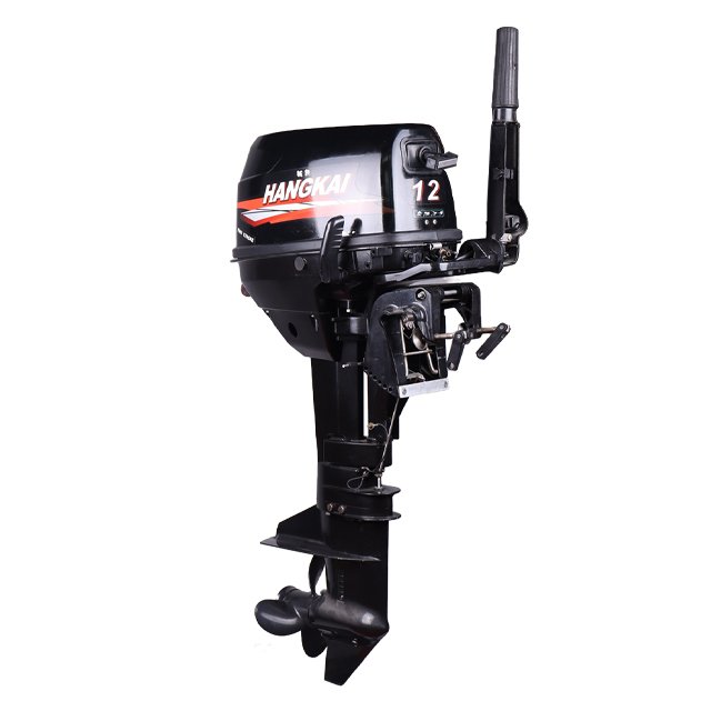 Hangkai 2 Stroke 18hp Short Shaft Outboard Motor New Marine Engine Boat Engine Manual Starting System Gasoline Fuel Type