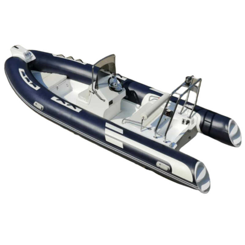 CE Certified 16ft RIB 480 Sport Yacht Inflatable Rigid RIB Boat with Fiberglass Hull for 8 People with Outboard Engine