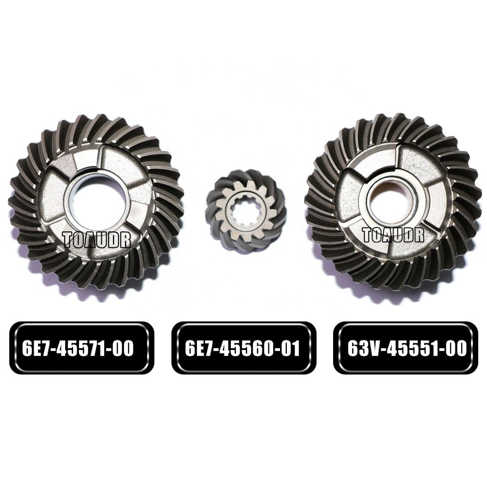 Gear Set for Yamaha and Gear Set for Hidea 2 Stroke 15HP 15F Boat Engine 6E7-45560-01 63V-45551-00 6E7-45571-00