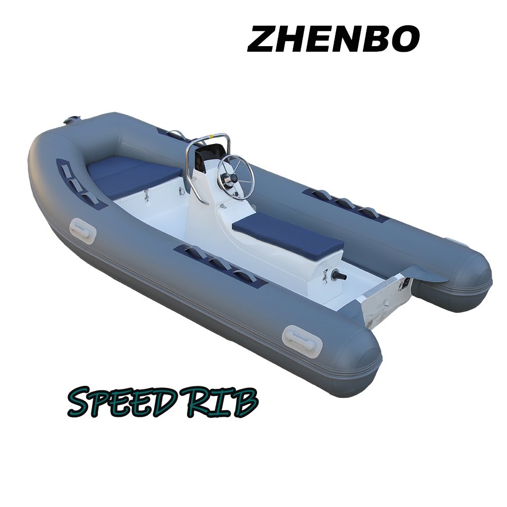 1.2mm PVC Inflatable Rib Boat RIB-360B with Jockey Seat 360 Fishing Boat with Fiberglass Hull Outboard Engine 6m Yacht 3m Length