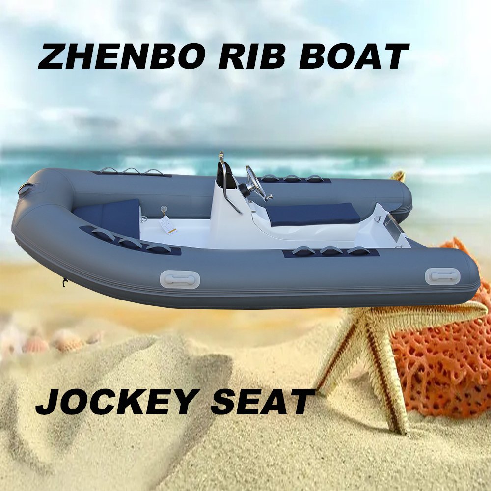 1.2mm PVC Inflatable Rib Boat RIB-360B with Jockey Seat 360 Fishing Boat with Fiberglass Hull Outboard Engine 6m Yacht 3m Length