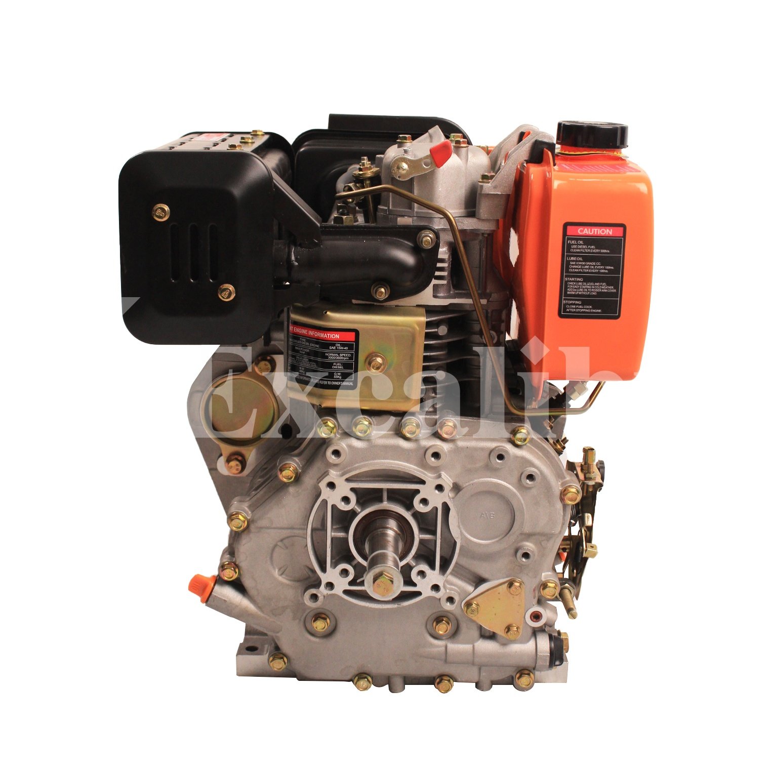 Excalibur Diesel Engine Spare Parts 5hp 12 Hp 10 Hp 4 Stroke Air Cooled Machinery 12 Hp Engine