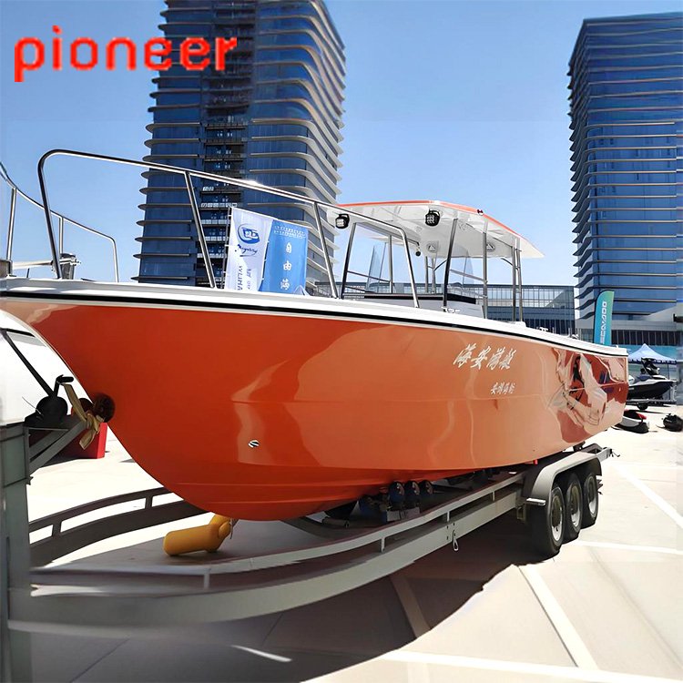 Australia Standard Sport Yacht Aluminum with Fiberglass Hull Outboard Engine for Boat Fishing