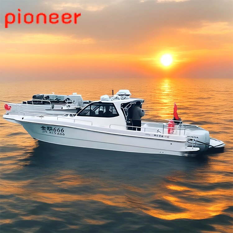 Australia Standard Sport Yacht Aluminum with Fiberglass Hull Outboard Engine for Boat Fishing