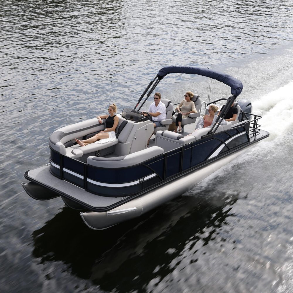 For KINOCEAN Customized Aluminum Luxury Yacht Sizes Customized Pontoon Boat for Fishing Leisure 90hp Outboard Engine Welded