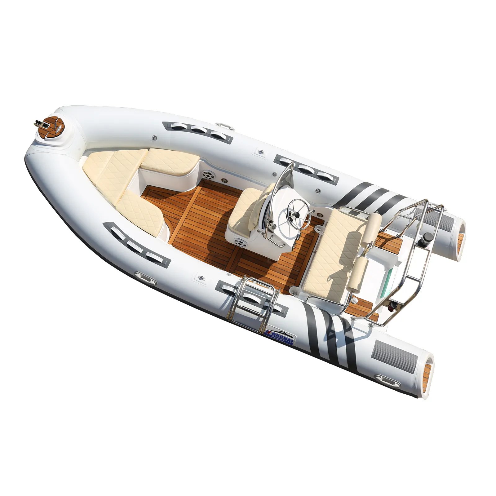 Inflatable Rib Yacht Rowing Boat Engine Combo Set PVC Fiberglass Hull Family Sport Lake Recreation Surfing Fishing Recreation