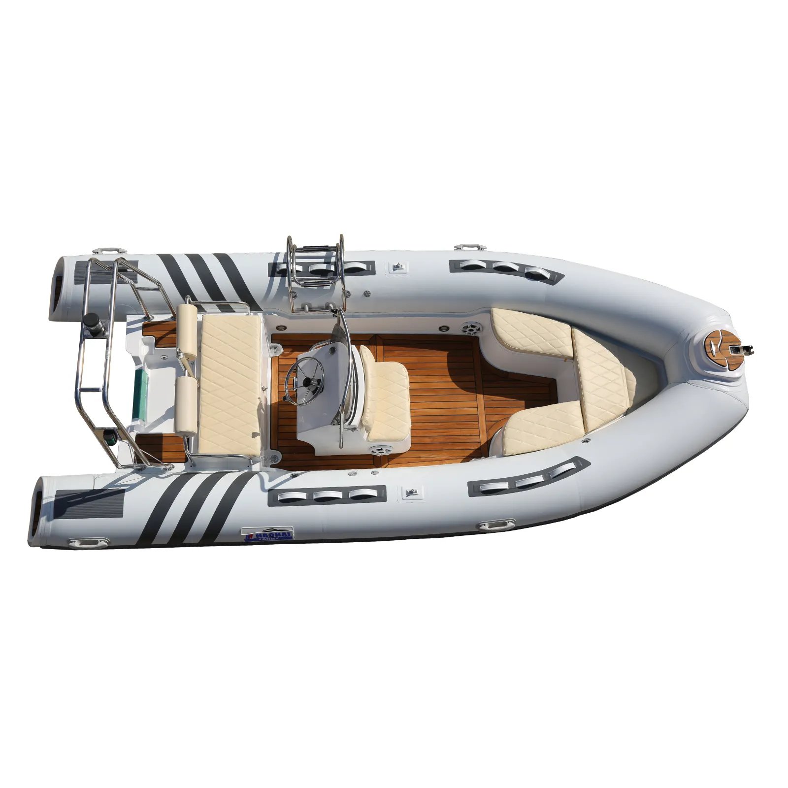 Inflatable Rib Yacht Rowing Boat Engine Combo Set PVC Fiberglass Hull Family Sport Lake Recreation Surfing Fishing Recreation