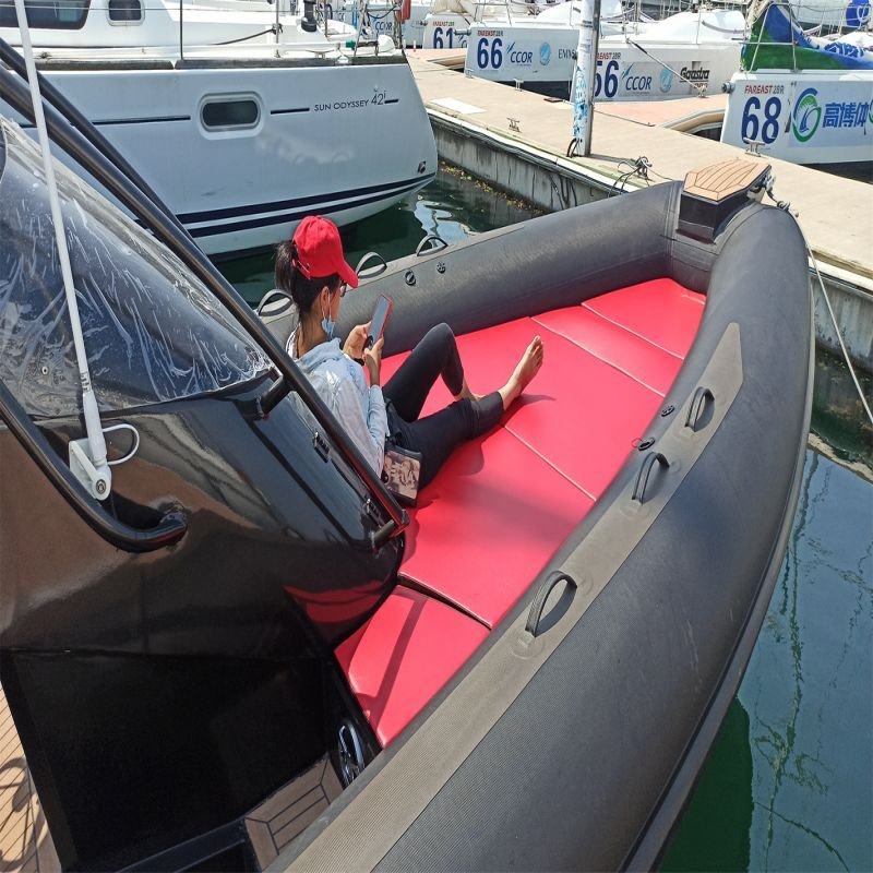China Customizable Luxury Speed Boat CE Certified Aluminum Rib Yacht With Outboard Engine Hypalon Sport Inflatable Fishing Boat