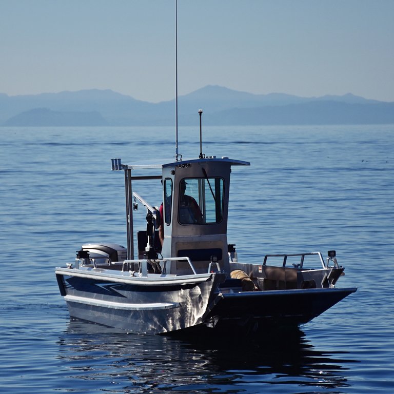 Chinese New Best 21ft All Welded Aluminum Centre Console Landing Crafts Barge Boat With Hard Top for Sale