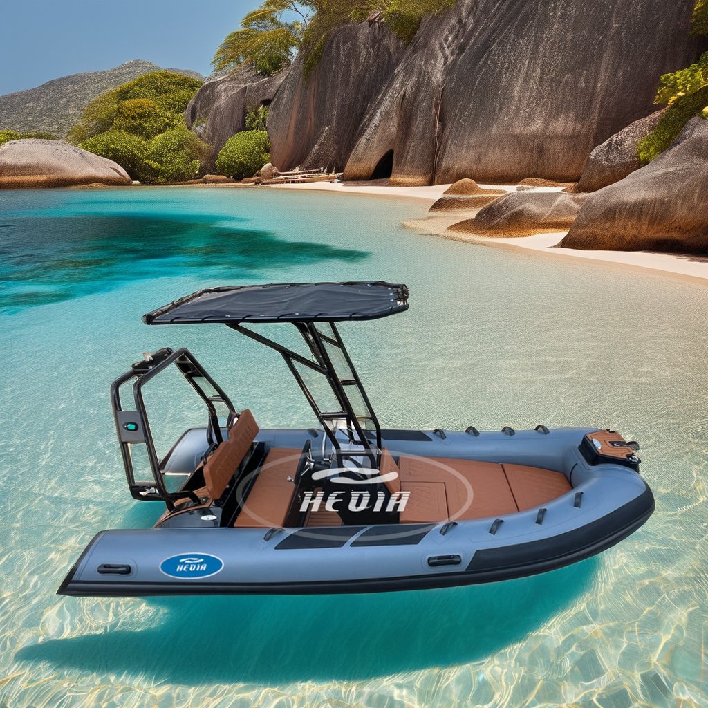 Hedia 11 ft Inflatable Dinghy Boat for Adults Includes Paddles Rib Boat for Scuba Diving Kayak Raft Drifting Sports