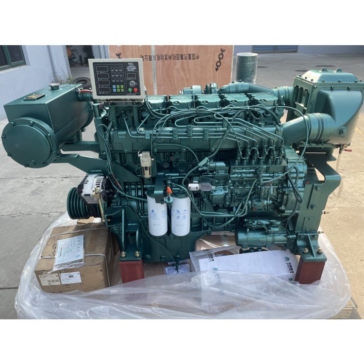 WEICHAI Sinotruk Original 400hp Marine Diesel Inboard Engines 4-Stroke Marine Boat D12 WP12 Core Pump Gearbox