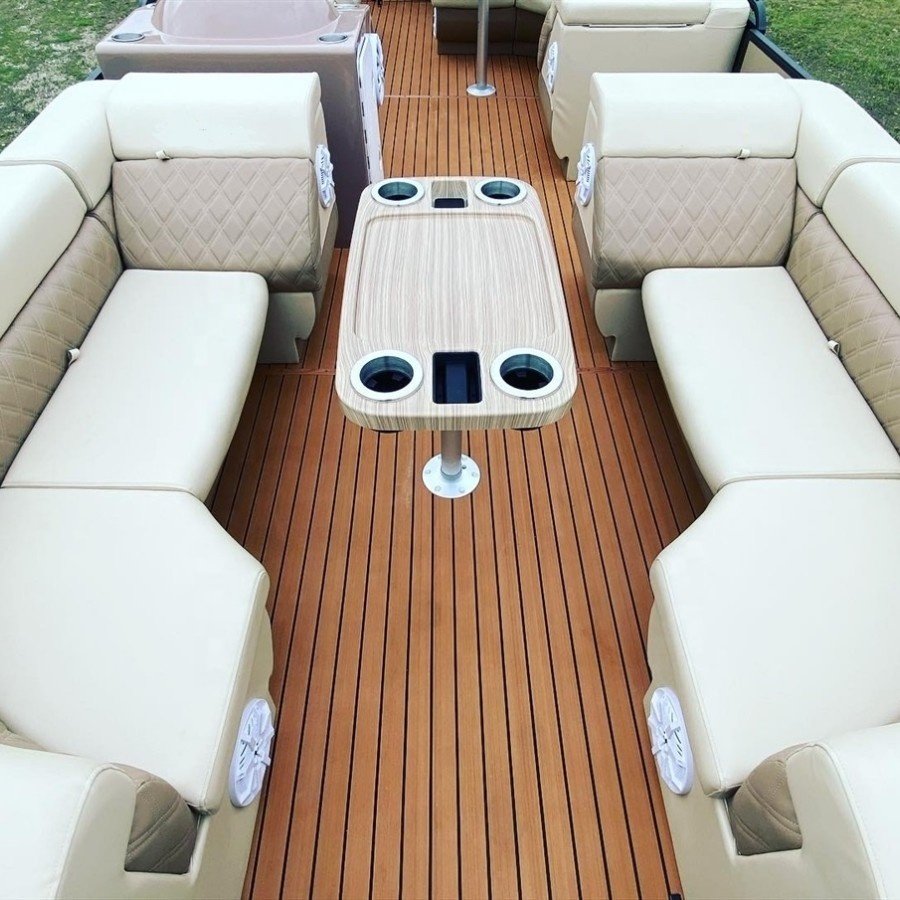 CE Certified Luxury Family Tritoon Water Cruising Yacht Aluminum Pontoon Party Boat