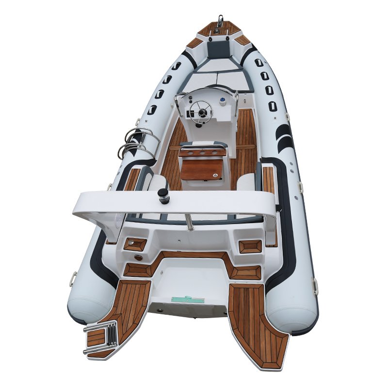 New Arrival CE 7m 23.3ft Luxury RIB Hypalon Inflatable Fishing Rowing Boat with 200HP Engine Rib Boat Inflatable for Ocear Water