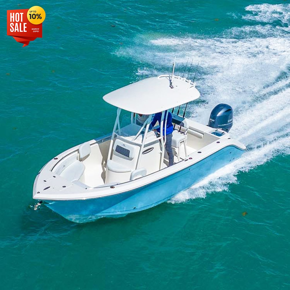 22ft Australia Design Centre Console Fishing Boat Cabin Yacht for Fishing and Luxury Aluminum Hull With Outboard Engine