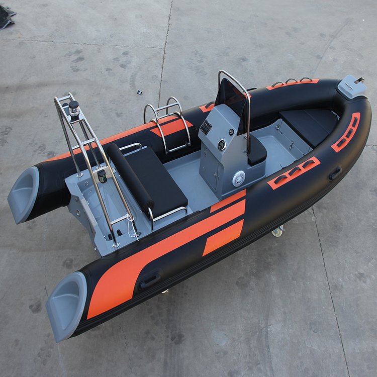 High Speed Fiberglass Boats 16ft RIB 480 Semi Rigid Yachts Hypalon/PVC Inflatable Motor Fishing RIB Boat with Engines