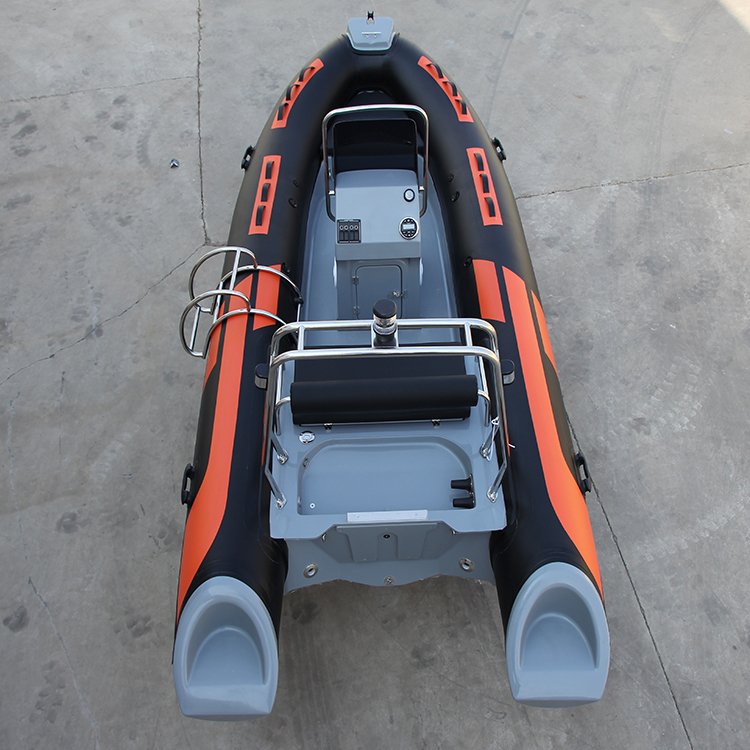 High Speed Fiberglass Boats 16ft RIB 480 Semi Rigid Yachts Hypalon/PVC Inflatable Motor Fishing RIB Boat with Engines