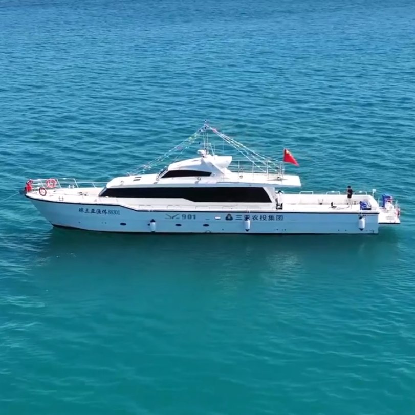 GOLDLUCK Luxury 91Feet/27.78m Aluminum Fiberglass Yacht Inboard Marine Engine Tourism Vacation Fishing Passenger Transportation