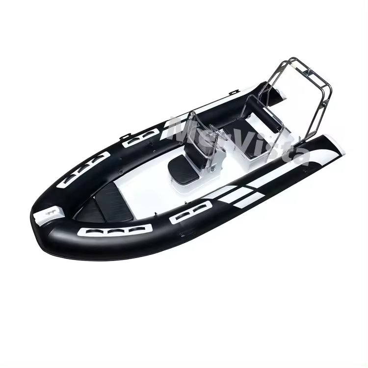 CE 16ft Hot Sale 6 People PVC/HYPALON RIB480 Inflatable Boat with Rigid Hull