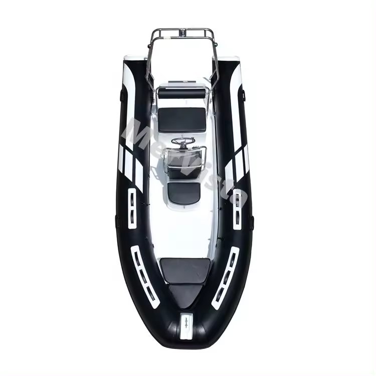 CE 16ft Hot Sale 6 People PVC/HYPALON RIB480 Inflatable Boat with Rigid Hull
