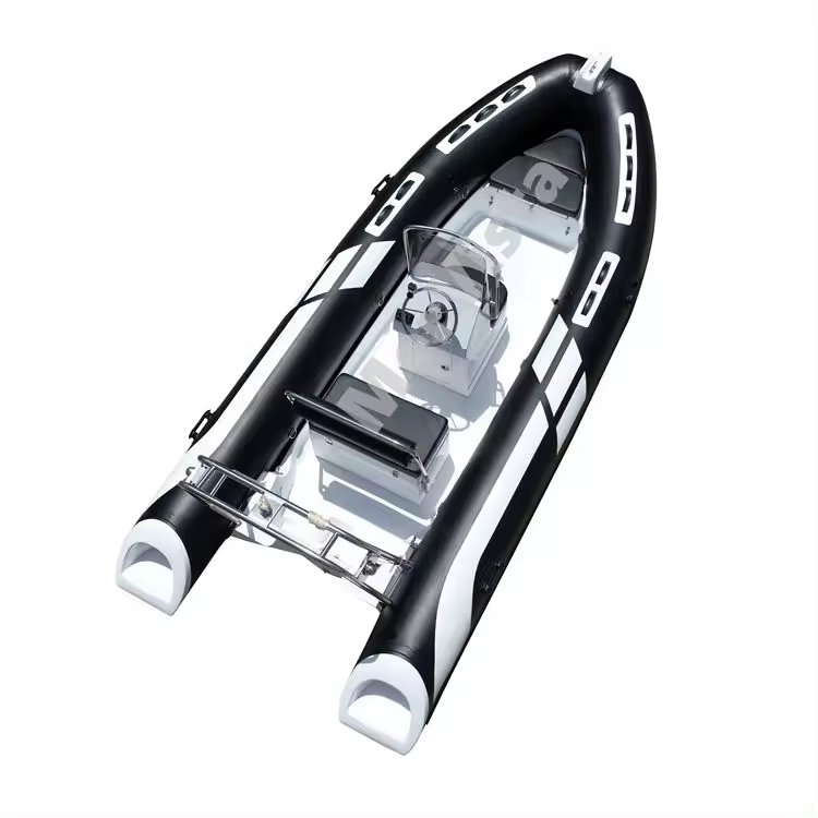 CE 16ft Hot Sale 6 People PVC/HYPALON RIB480 Inflatable Boat with Rigid Hull