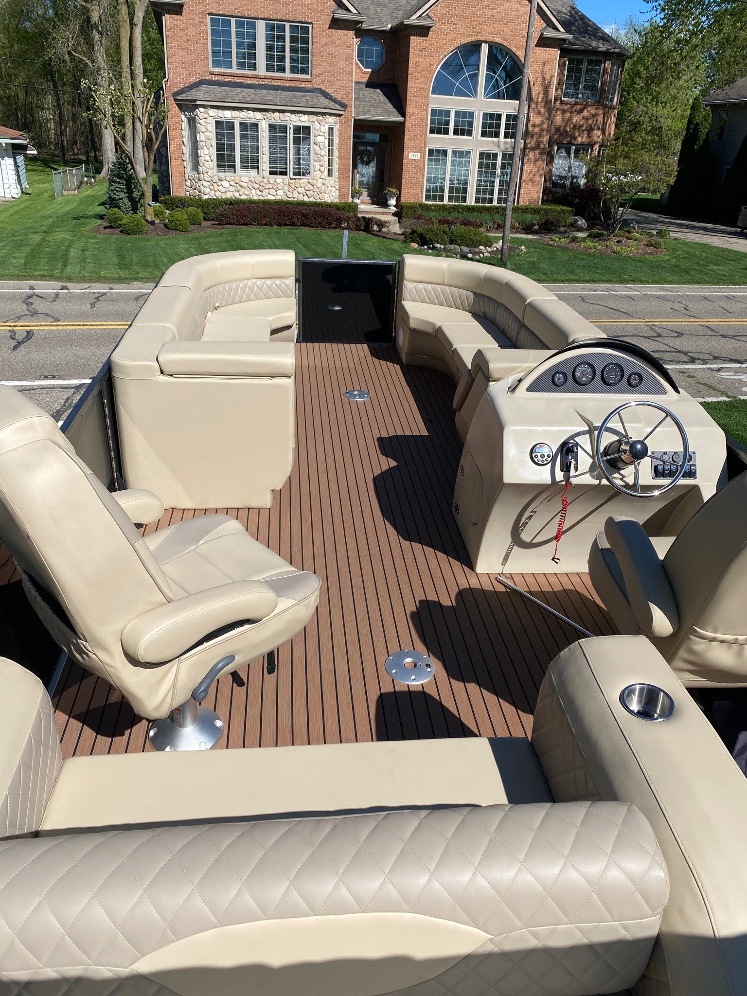 30FT 9M 16 18 20 People Passenger Ship Floating Cruising Pontoon Boat for Sale