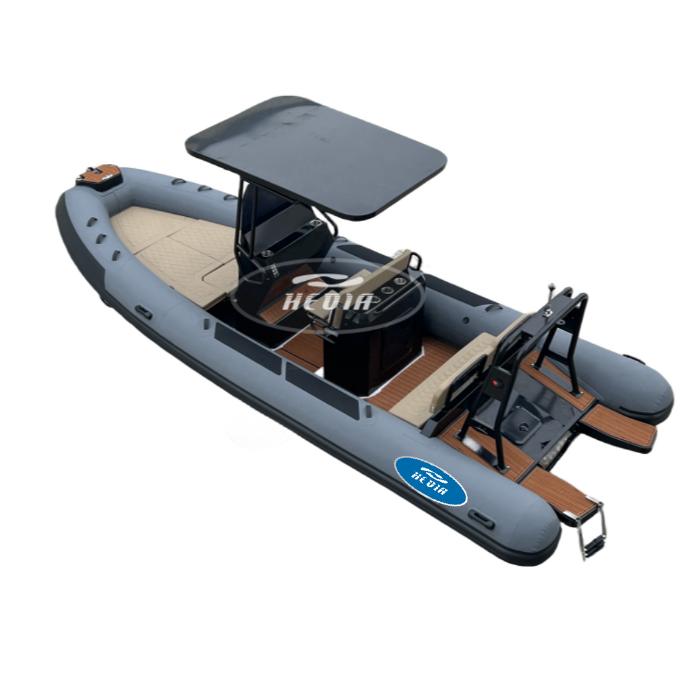 Hedia 6.5m 650 Luxury Yacht Orca Hypalon PVC Aluminum Deep V Fishing Rib Boat with 150HP Outbound Engine