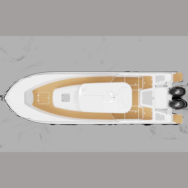 High Quality 29ft Fiberglass Leisure Fishing Boat/Sport Yacht with Twin Outboard Engines
