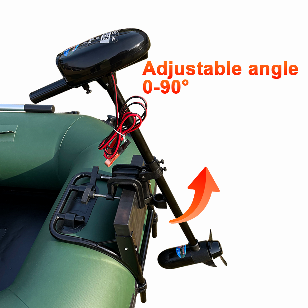 12V 18LB Electric Trolling Motor Outboard Engine for Inflatable Fishing Boats Rowing Kayaks