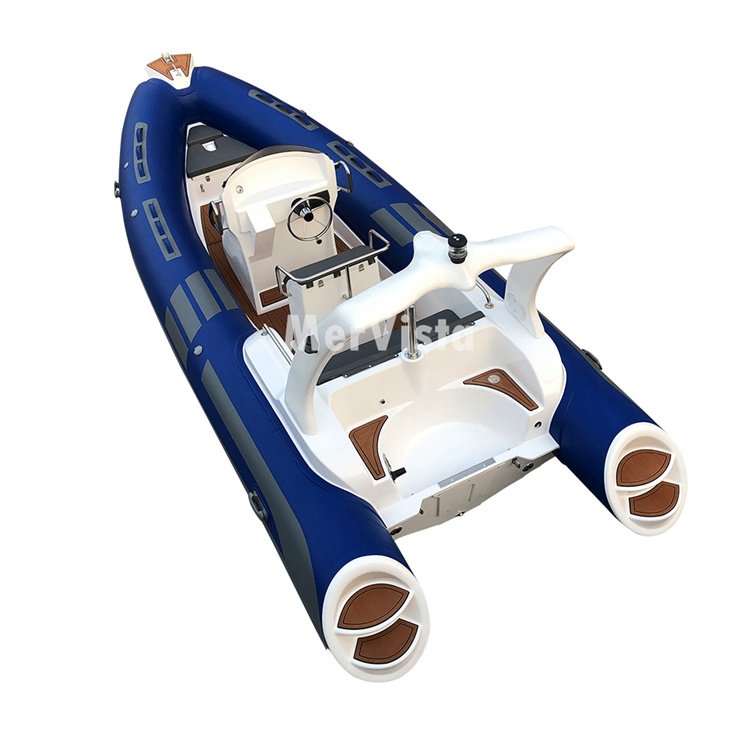 For Sale a Fiberglass Semi Rigid Boat Set 5.80 4-stroke Engine