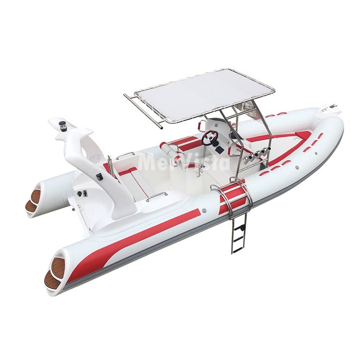 For Sale a Fiberglass Semi Rigid Boat Set 5.80 4-stroke Engine