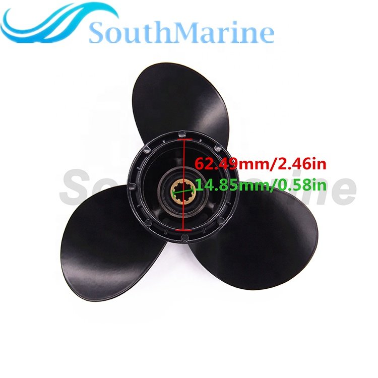 Boat Engine Aluminum Alloy Propeller 9 1/4x8 for Suzuki 9.9HP 15HP Outboard Motor 58100-91D00-019