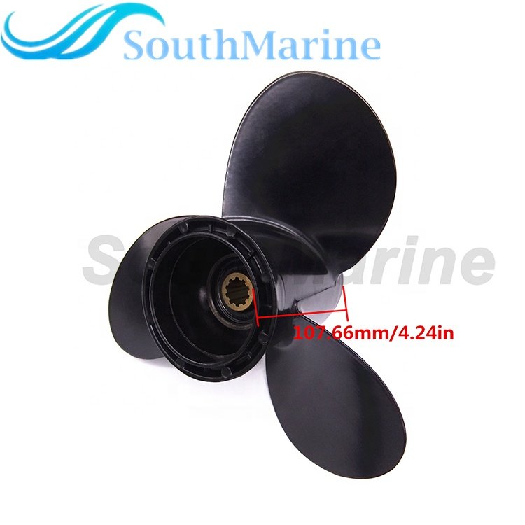 Boat Engine Aluminum Alloy Propeller 9 1/4x8 for Suzuki 9.9HP 15HP Outboard Motor 58100-91D00-019