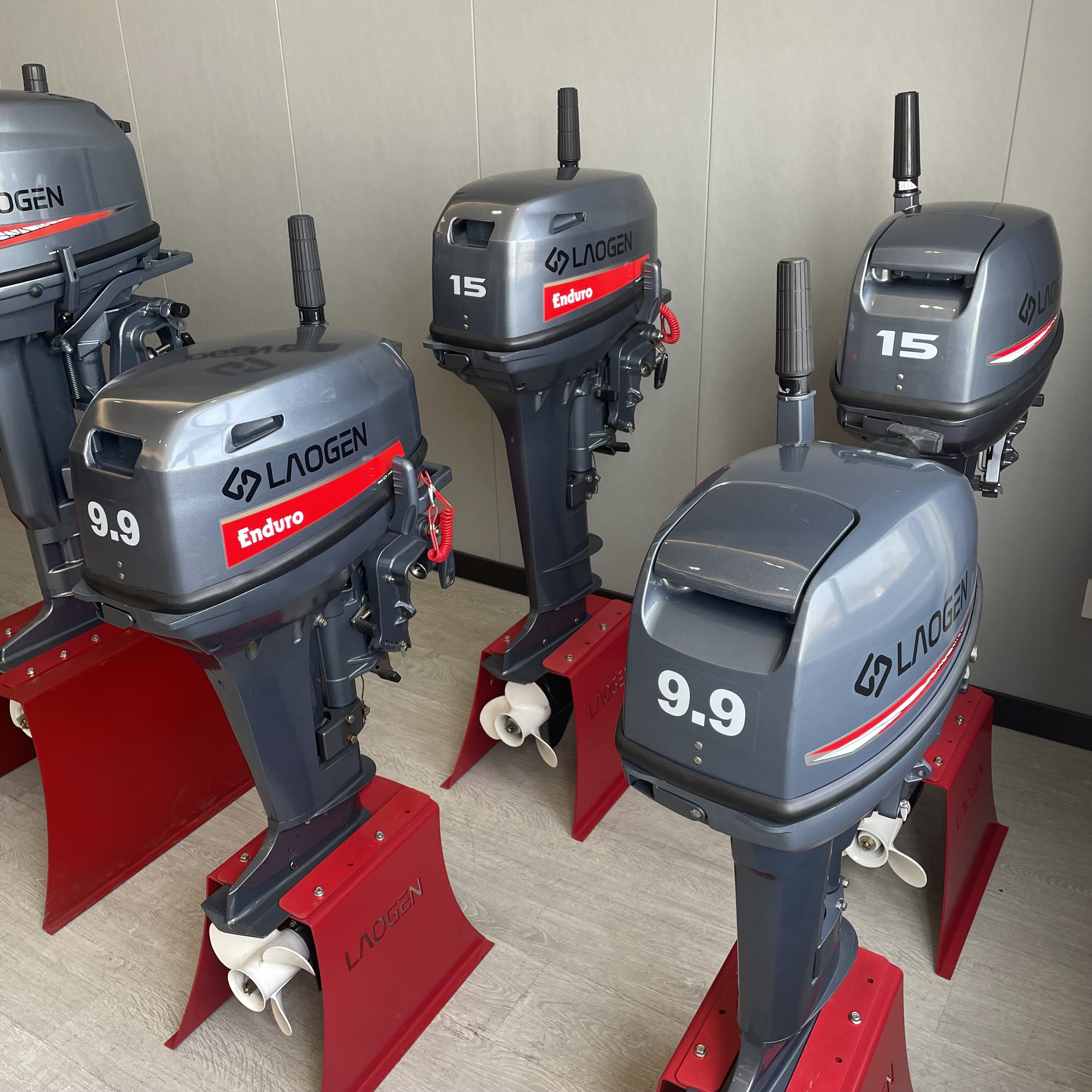 Laogen Boat Motor Outboard 15hp Outboard Engine 2 Stroke Outboard Motor Match Yamaha Enduro 15D Out Board Boat Motors 9.9 15hp