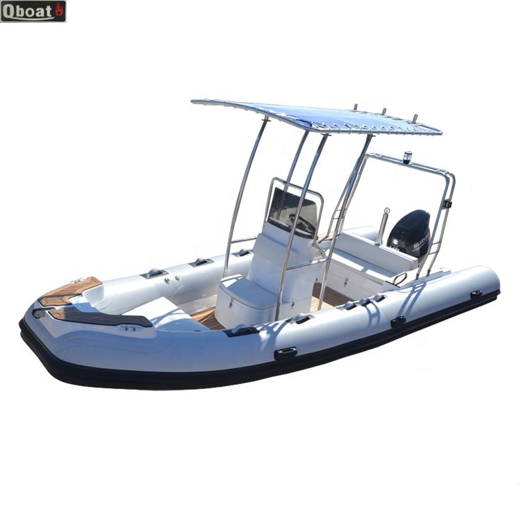2024 New 19ft Fiberglass Bottom Rib Boat China's Cheap 5.8M Rowing Boat